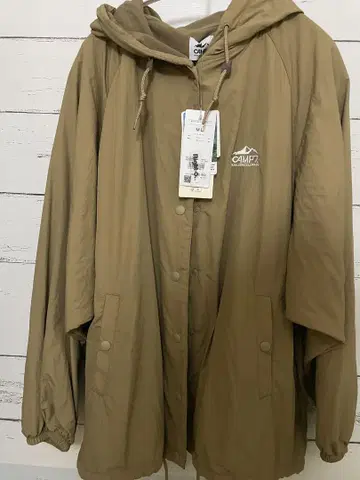 CAMP7 후드 부착 마운틴 파카 M-L 베이지