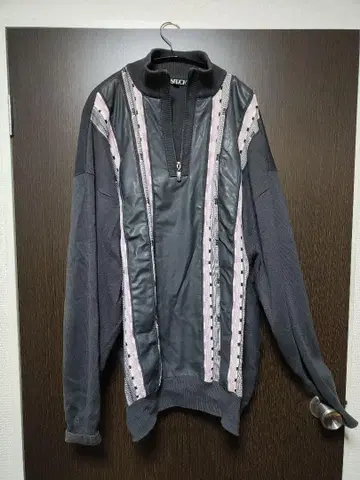 그레이 하프 지퍼 니트 구제 의류 USED Vintage