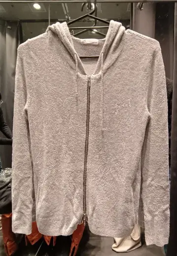 ZERO by TORNADO MART 그레이 더블 지퍼 후드티