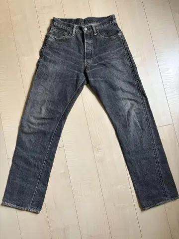 WAREHOUSE COMPANY 가공 블랙 청바지