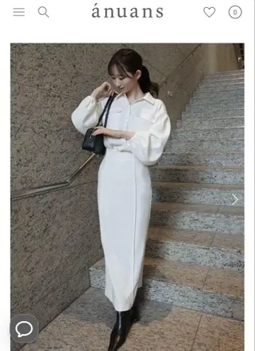새상품 아뉴앙스 anuans 더블 새틴 내로우 타이트 스커트 M 사이즈