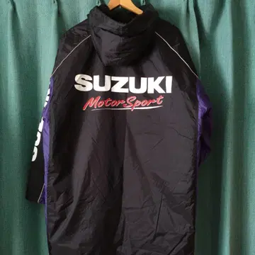 스즈키 MotorSport 나일론 자켓 보아 후드 벤치 코트
