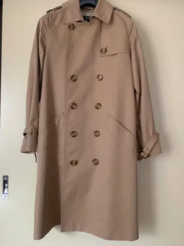 A.P.C 베이지 트렌치코트 더블 브레스트