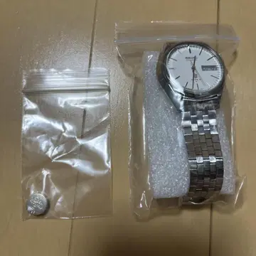 세이코 손목시계 쿼츠 실버