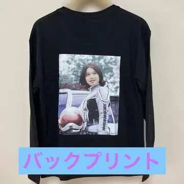 캐릭터 프린트/안느 대원/울트라 세븐/블랙 긴팔 티셔츠