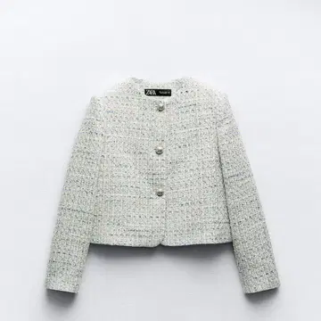 ZARA 숏 텍스처 자켓
