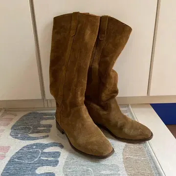 SEZANE 세잔느 브라운 스웨이드 롱 부츠