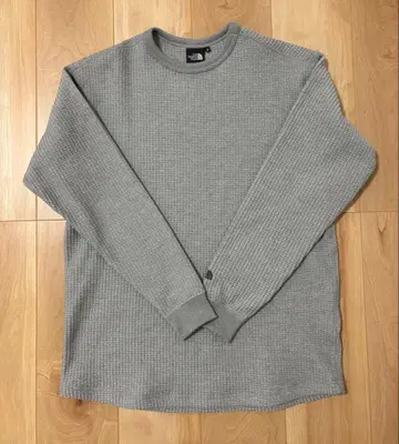 THE NORTH FACE 그레이 긴팔 티셔츠