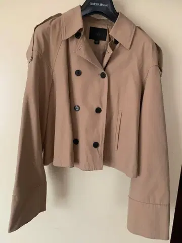ZARA 베이지 더블 브레스트 트렌치코트