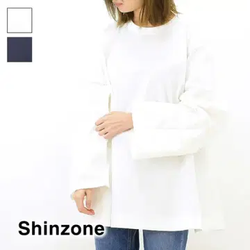 THE SHINZONE 신존 플레어 코튼 긴팔 티셔츠 롱티