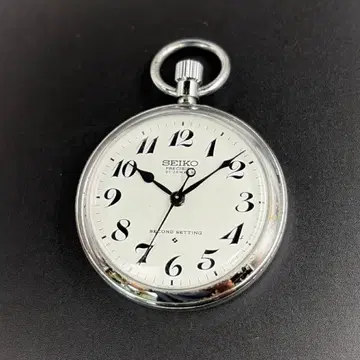 SEIKO 수동 와인딩 회중시계 PRECISION 21석 철도 시계