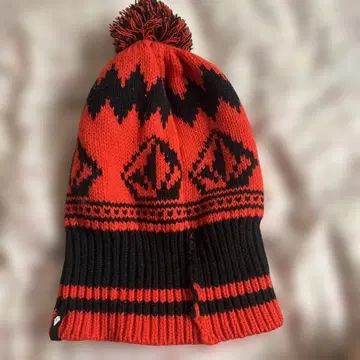 VOLCOM 니트 모자 비니 스노우보드 스키 겨울 스포츠용 빨간색