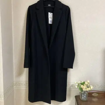 새상품 ZARA 자라 여성용 롱 코트 블랙 L 사이즈