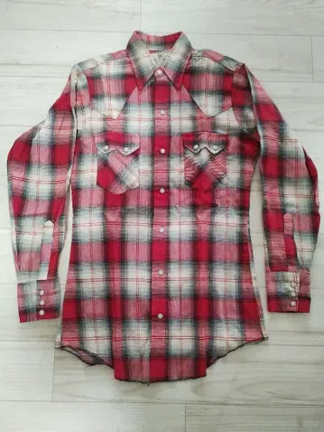 새상품급 70s DEE CEE BRAND 체크 웨스턴 셔츠