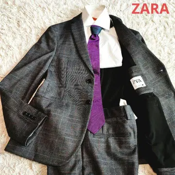ZARA 자라 셋업 수트 글렌체크 슬림핏