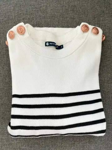 PETIT BATEAU 스트라이프 니트 긴팔 xxs