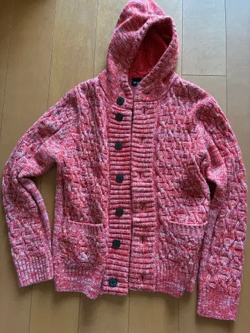 THE SHOP TK 빨간색 후드 부착 자켓 L