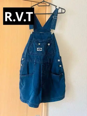 R.V.T 다크 블루 숏 오버롤