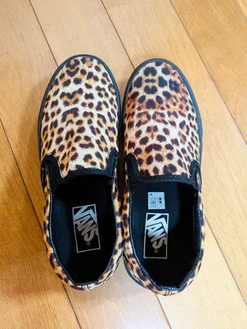 VANS 레오파드 무늬 레오파드 슬립온 24cm