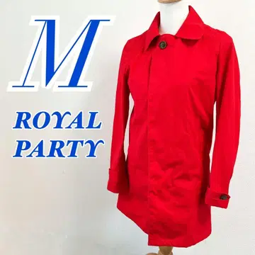 ROYAL PARTY 트렌치코트 M 레드 컬러 코트 캐주얼