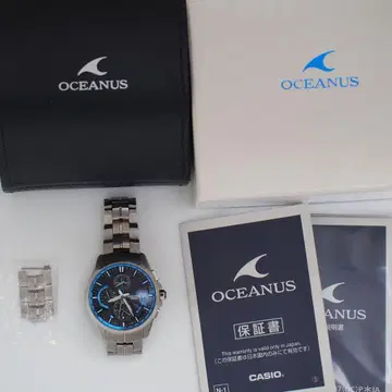CASIO OCEANUS 손목시계 블랙/파랑