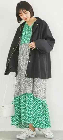 LAVEANGE 집업 블루종 블랙
