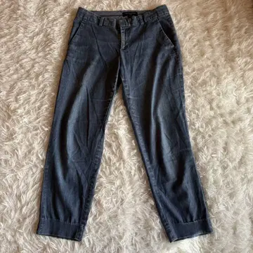 BANANA REPUBLIC 여성용 데님 팬츠 M 블루 밴딩