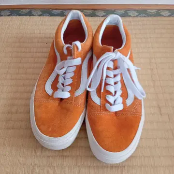 Vans 오렌지 스웨이드 스니커즈