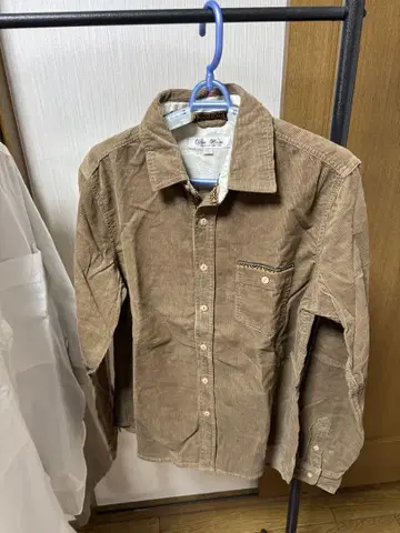 올리브 호스 코듀로이 긴팔 셔츠 L 브라운