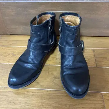 FIORENTINI+BAKER 벨트 부착 사이드 지퍼 부츠 36 블랙