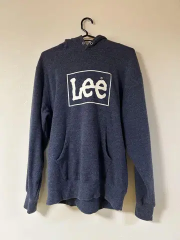 리 후드 부착 후드티 L 네이비