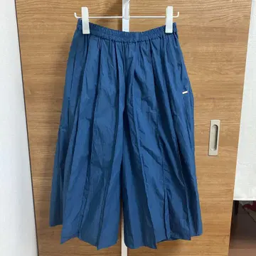 남색 가우초 팬츠 와이드 레그