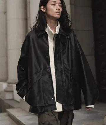 ARTIFICIAL GRAIN MILITARY BLOUSON