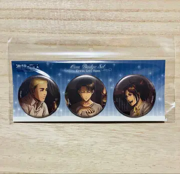 진격의 거인 WIT 캔뱃지 세트 리바이 엘빈 한지 벌스데이