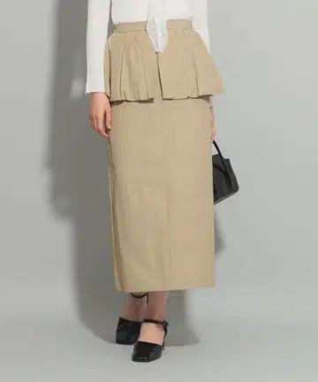 레이빔즈 페플럼 타이트 스커트