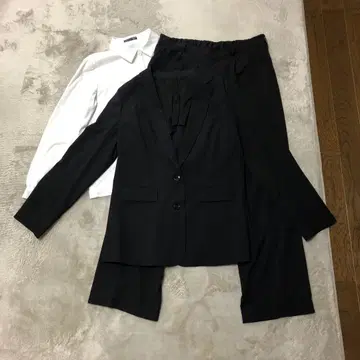 블랙 비즈니스 정장 상하의 세트