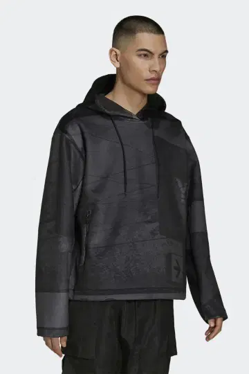 Y-3 와이쓰리 후드티 올 패턴 벨벳 풀오버 XS