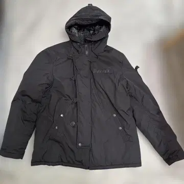 AVIREX 블랙 다운 자켓 XL