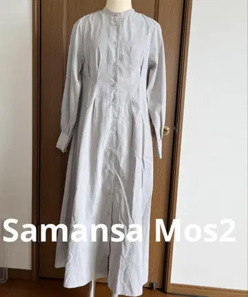 SamansaMos2 blue [사만사 모스모스] 미사용품 심플 원피스
