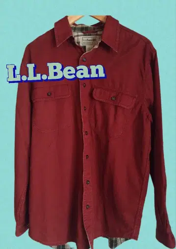 [ 새상품급 ] L.L.Bean 빨간색(크림슨 컬러) 긴팔 셔츠 M