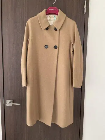 MUVEIL 베이지 롱 코트