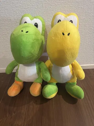 요시 봉제 인형 그린과 옐로우 컬러 30cm
