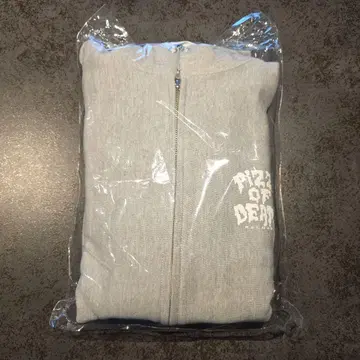 Pizza of Death 풀 집업 후드티 X-LARGE 그레이