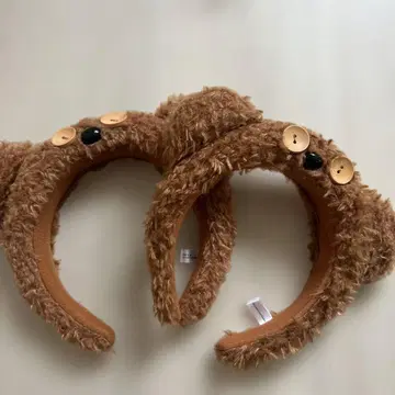 브라운 동물 귀 머리띠