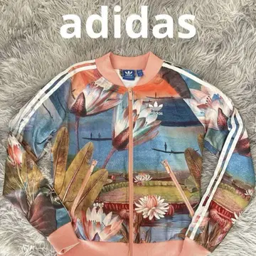 adidas 꽃무늬 집업 자켓 UK S