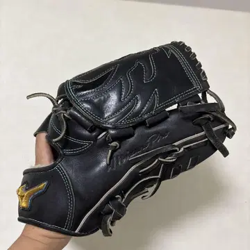 Mizuno 프로 모델 경식 그로브 블랙