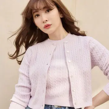 미사용급 Her lip to 하립투 가디건 케이블 니트 M