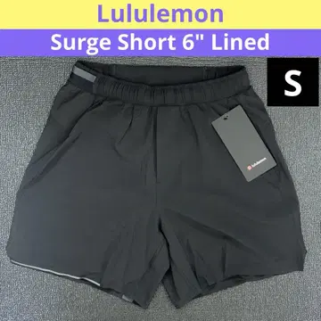룰루레몬 서지 쇼트 6인치 라이너 S 블랙