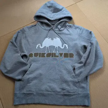 QUIKSILVER 헤비웨이트 후드티 그레이