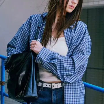 LOW CLASSIC 로우클래식 오버 사이즈 체크 셔츠